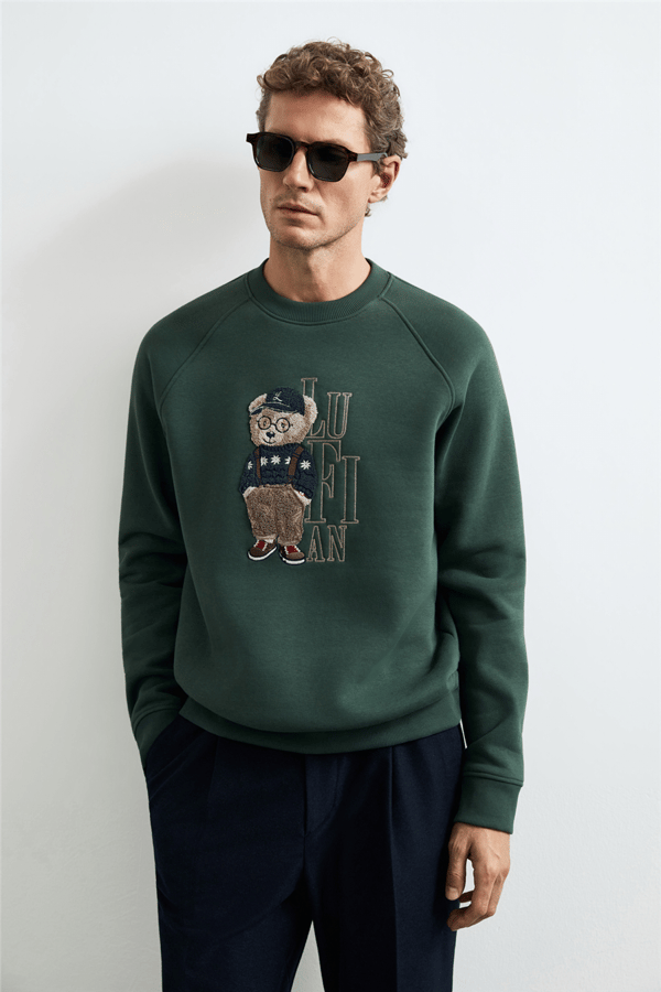 Lufian 112030204 Storm Erkek Sweatshirt Yeşil