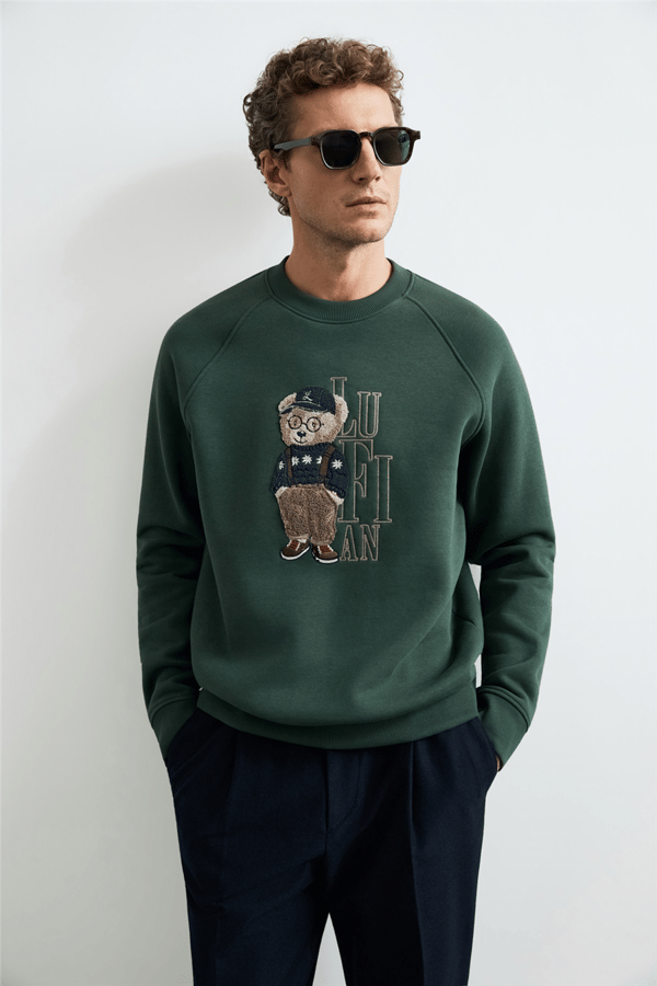 Lufian 112030204 Storm Erkek Sweatshirt Yeşil