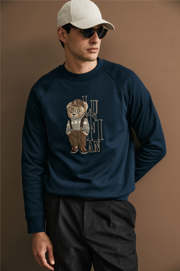 Lufian 112030204 Storm Erkek Sweatshirt Lacivert