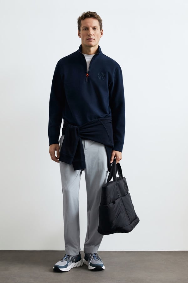 Lufian 112030213 Chase Erkek Sweatshirt Lacivert