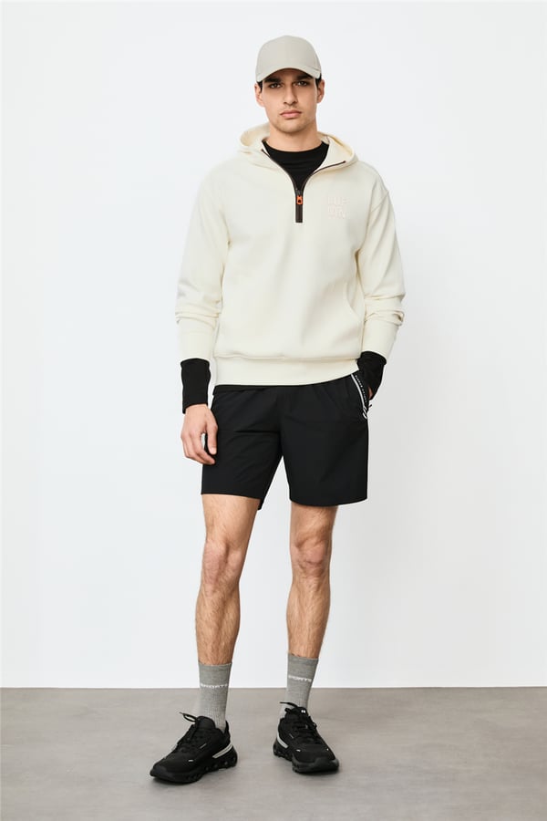 Lufian 112030216 Grayson Erkek Sweatshirt Kırık Beyaz