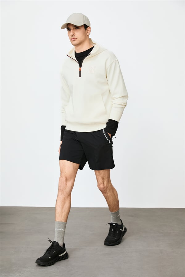 Lufian 112030216 Grayson Erkek Sweatshirt Kırık Beyaz