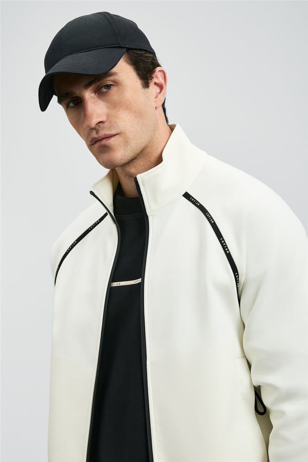 Lufian 112050078 Charms Erkek Eşofman Altı Kırık Beyaz