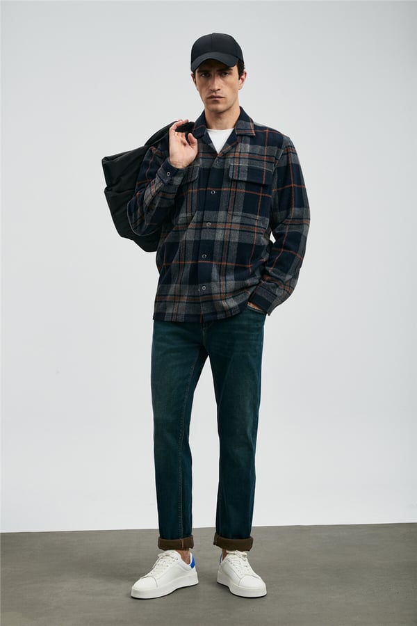 Lufian 112200228 Timothi Erkek Denim Pantolon Mavi