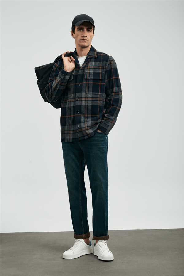 Lufian 112200228 Timothi Erkek Denim Pantolon Mavi