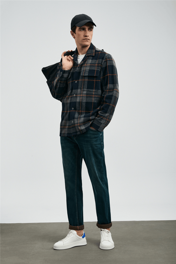 Lufian 112200228 Timothi Erkek Denim Pantolon Mavi