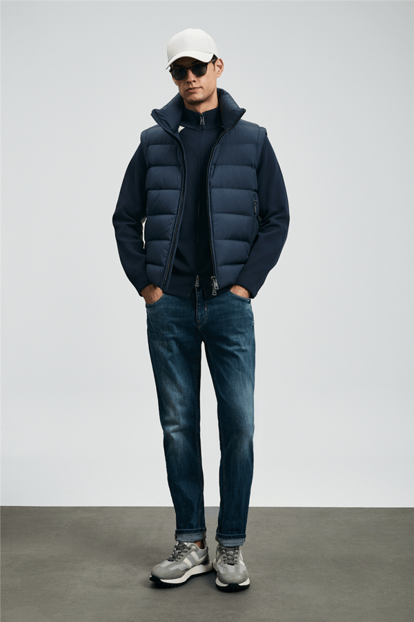 Lufian 112200231 Lukas Erkek Denim Pantolon Mavi