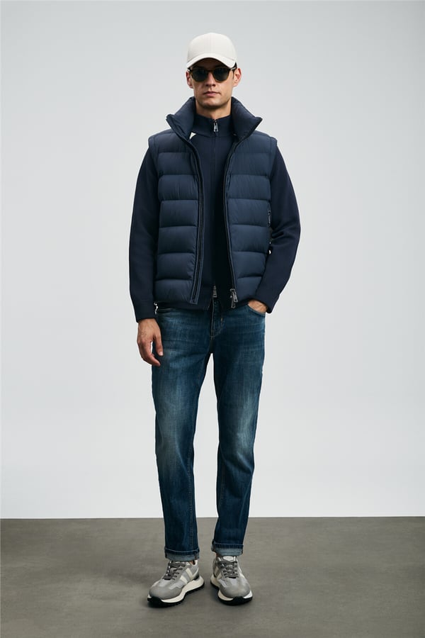 Lufian 112200231 Lukas Erkek Denim Pantolon Mavi