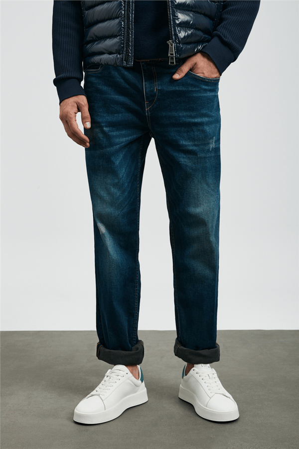 Lufian 112200241 Anatol Erkek Denim Pantolon Mavi