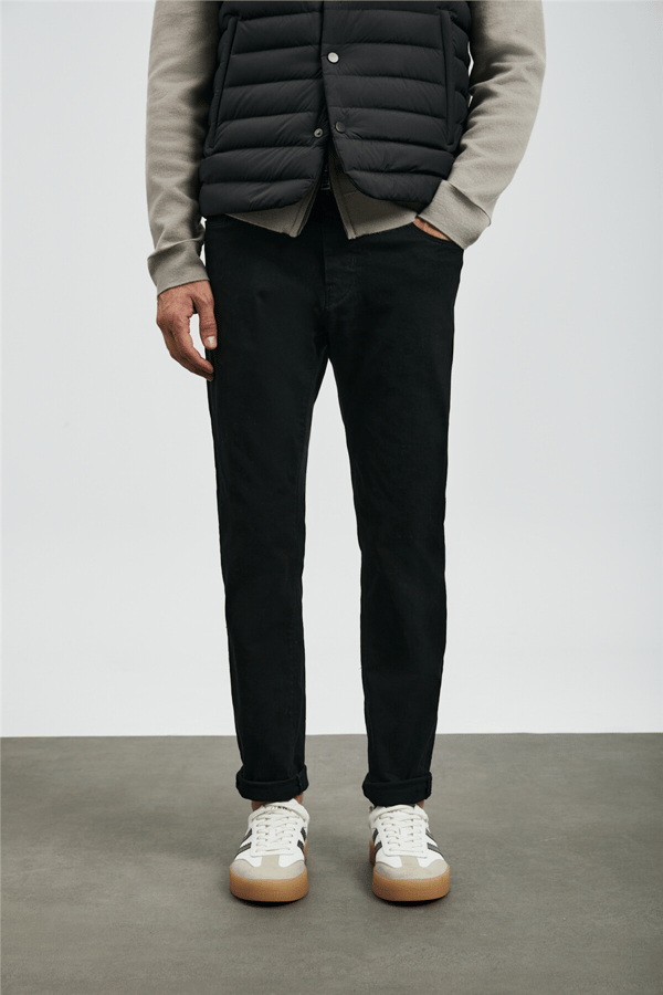 Lufian 112200260 Anton Erkek Denim Pantolon Siyah