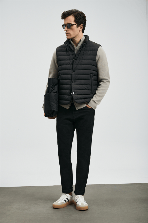 Lufian 112200260 Anton Erkek Denim Pantolon Siyah