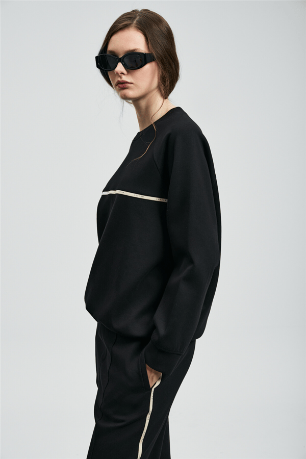 Lufian 122030019 Angelina Kadın Sweatshirt Siyah