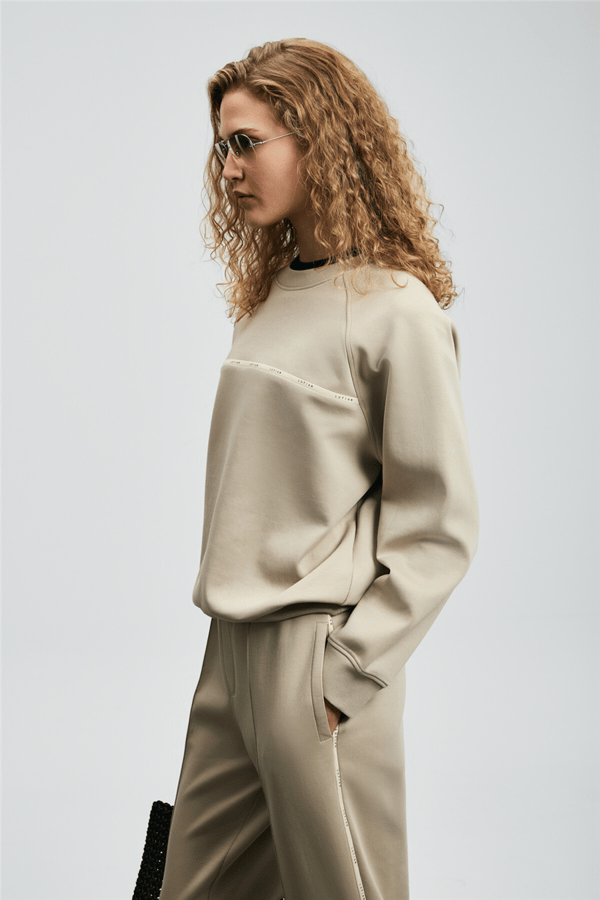 Lufian 122030019 Angelina Kadın Sweatshirt Bej