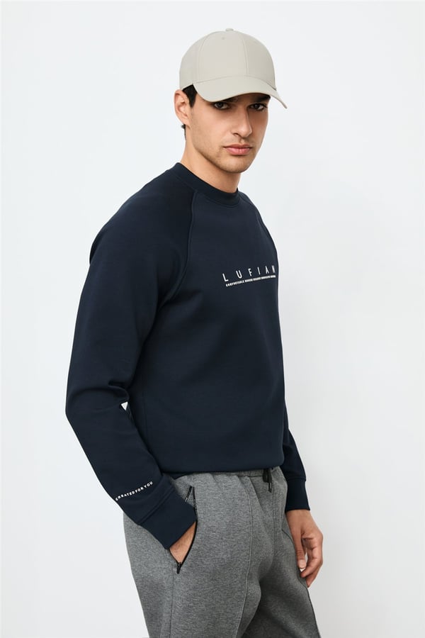 Luifian 112030198 Cooper Erkek Sweatshirt Lacivert