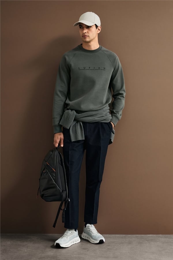 Luifian 112030198 Cooper Erkek Sweatshirt Yeşil