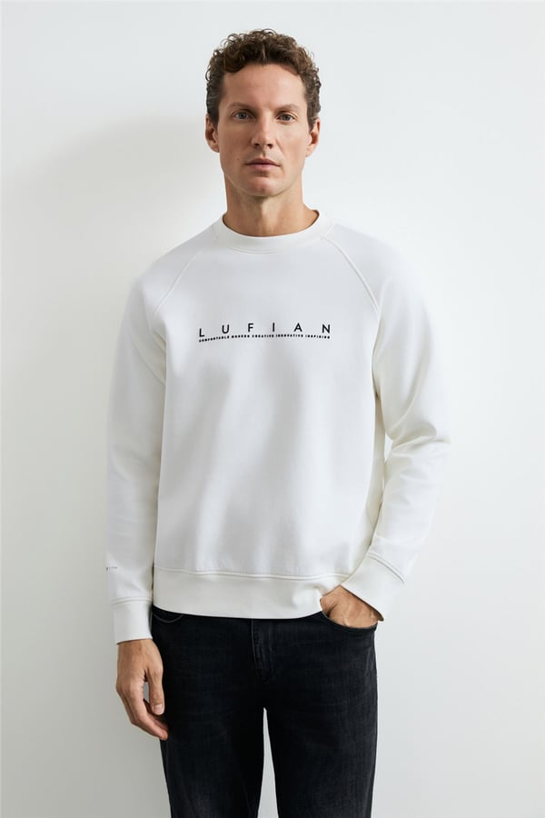 Luifian 112030198 Cooper Erkek Sweatshirt Beyaz
