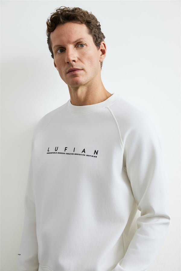 Luifian 112030198 Cooper Erkek Sweatshirt Beyaz