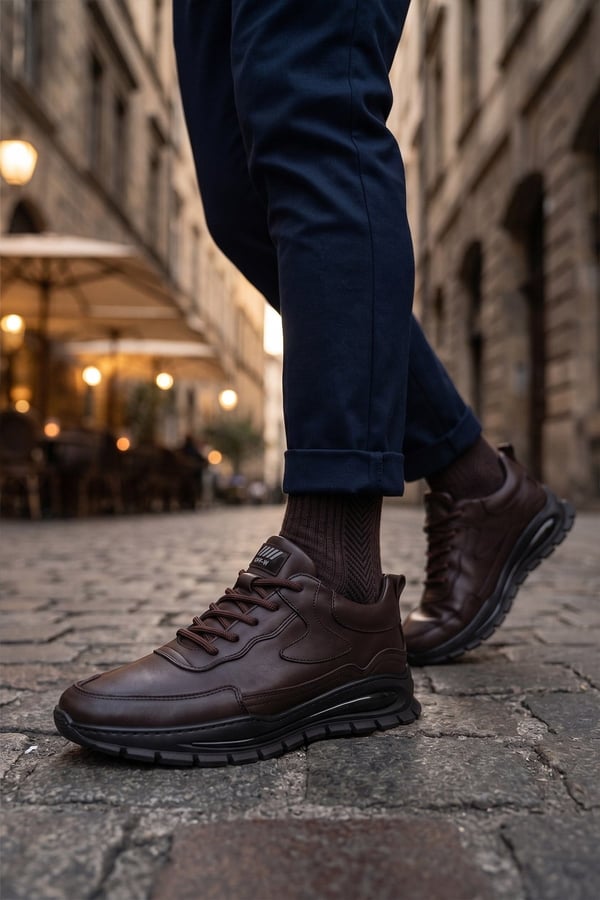 M.P. 262-5307 Erkek Casual Deri Ayakkabı Kahverengi