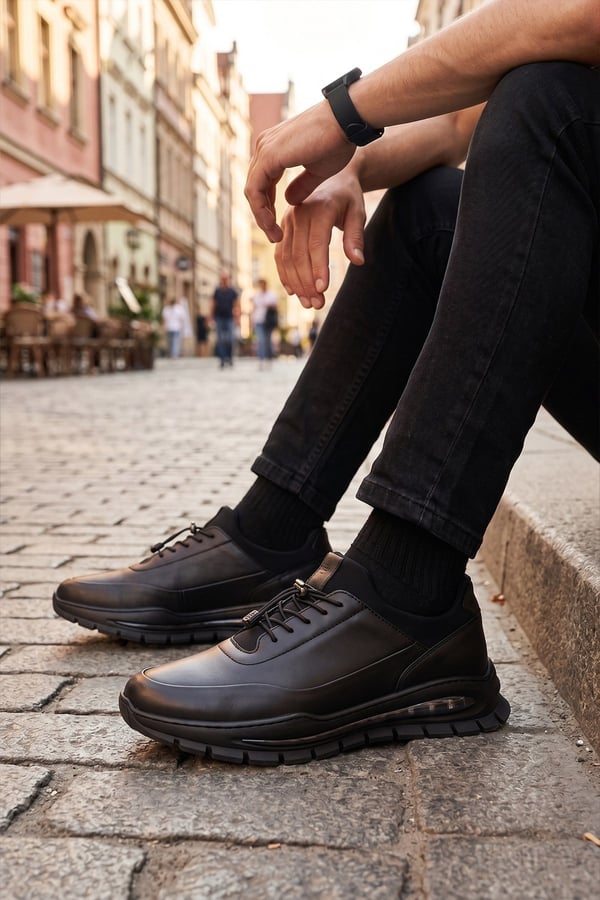 M.P. 262-5317 Erkek Casual Deri Ayakkabı Siyah