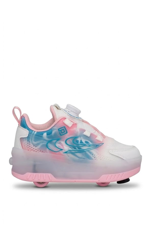 Pepino 2227 Patenli Çocuk Spor Ayakkabı Beyaz - Pembe