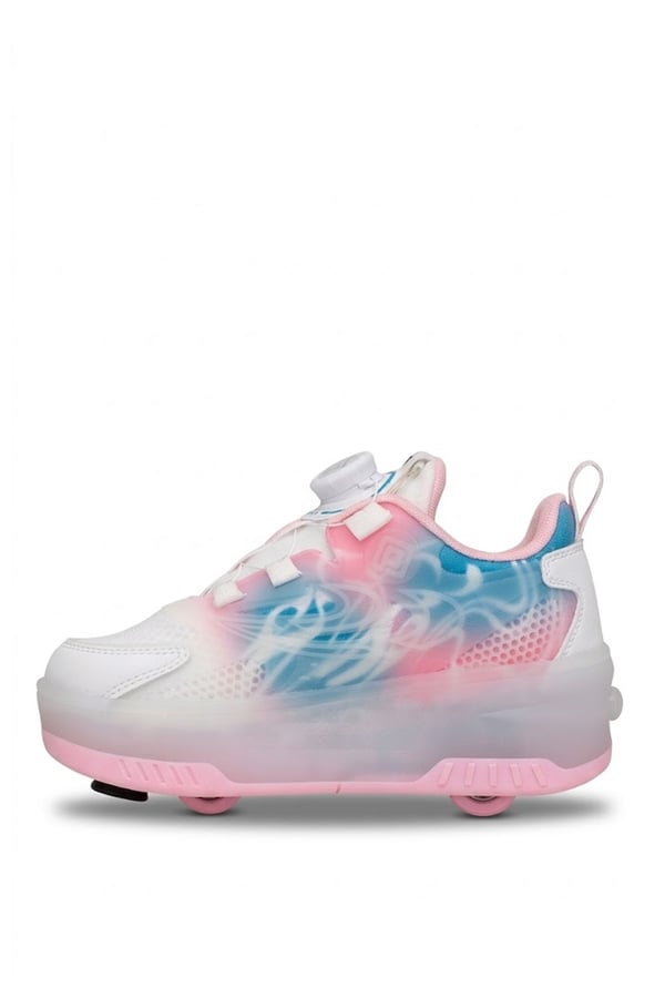 Pepino 2227 Patenli Çocuk Spor Ayakkabı Beyaz - Pembe