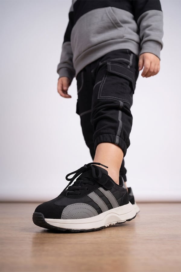 Pepino 2341 Çocuk Spor Ayakkabı Siyah - Füme