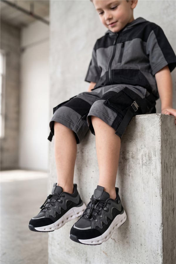 Pepino 2645 Çocuk Sneakers Ayakkabı Siyah - Füme