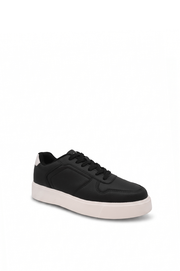 Volis 26549 Erkek Sneakers Ayakkabı Siyah -Beyaz