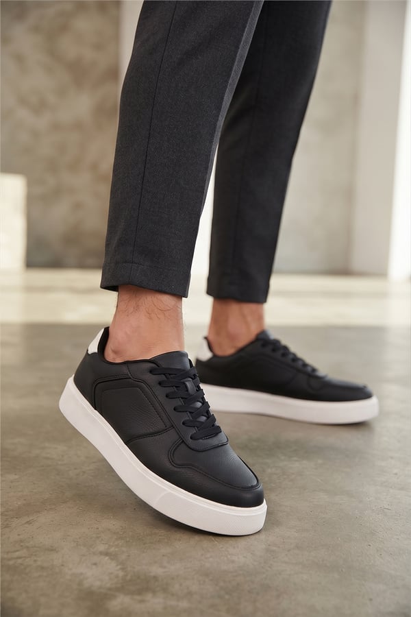 Volis 26549 Erkek Sneakers Ayakkabı Siyah -Beyaz