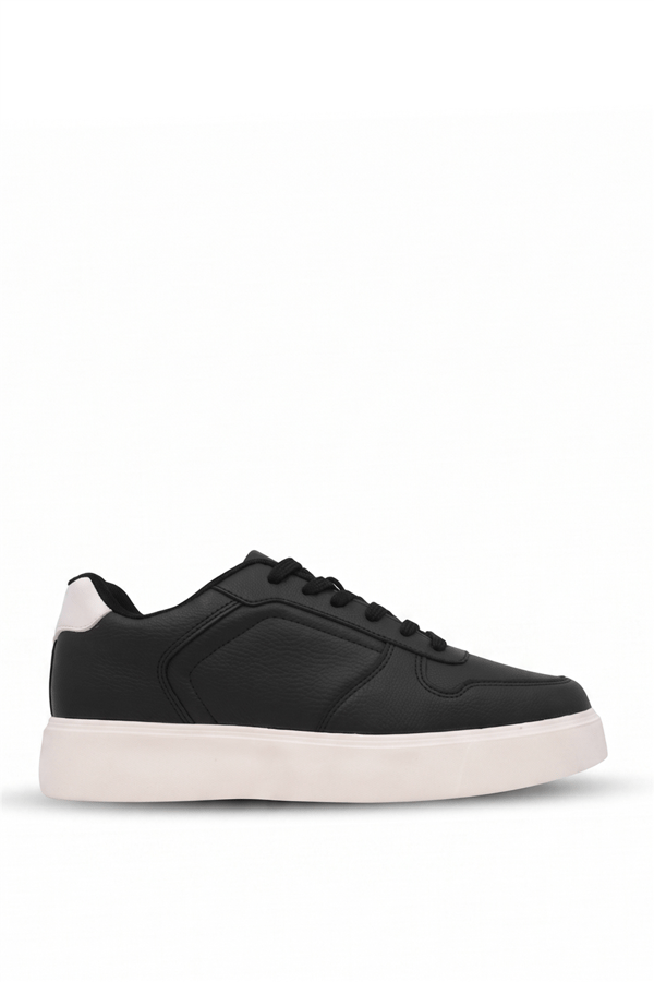 Volis 26549 Erkek Sneakers Ayakkabı Siyah -Beyaz