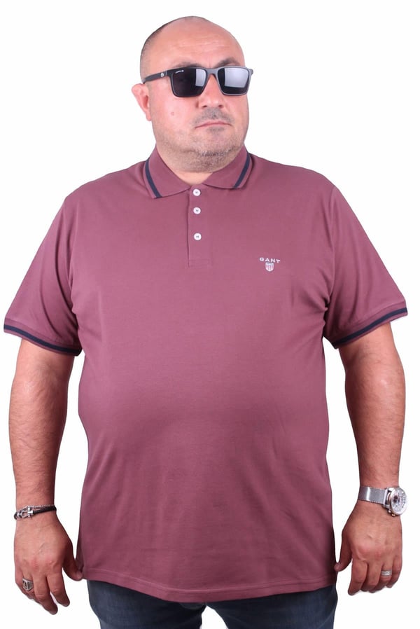 Tişört Polo Yaka GNT 23418 Eflatun