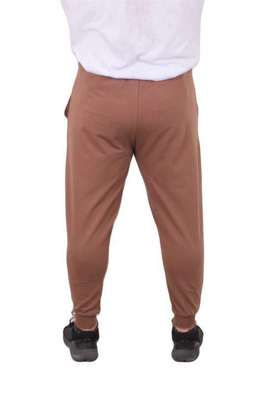 Mocgrande Büyük Beden Basic Eşofman Altı Full Lycra 11516 TABA