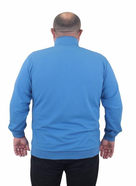 Mocgrande Büyük Beden Basic Mevsimlik Fermuarlı Sweatshirt 22750 SAKS