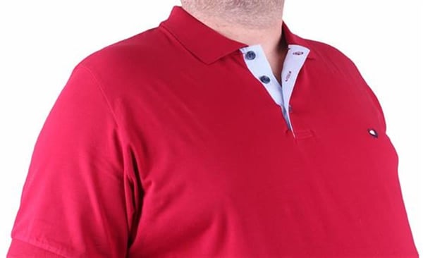 Mocgrande Büyük Beden Erkek Polo Tişört Klasik 23403 BORDO