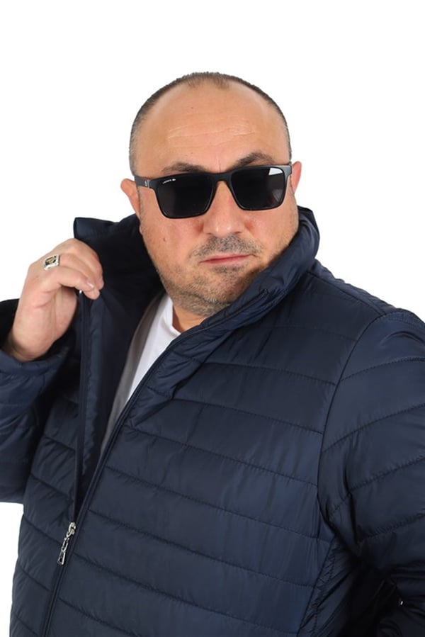 Mocgrande Büyük Beden Jessica Su İtici Mont 22820 LACIVERT