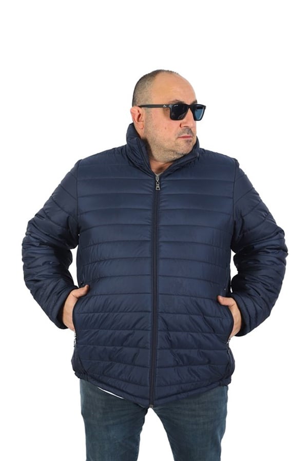 Mocgrande Büyük Beden Jessica Su İtici Mont 22820 LACIVERT