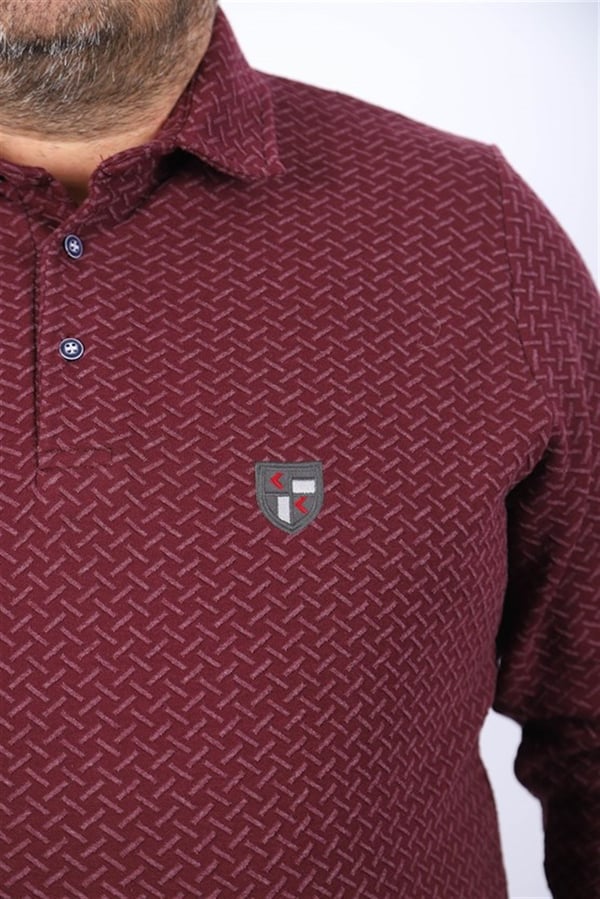 MocGrande Büyük Beden Polo Yaka Sweat İmpact MC 22717