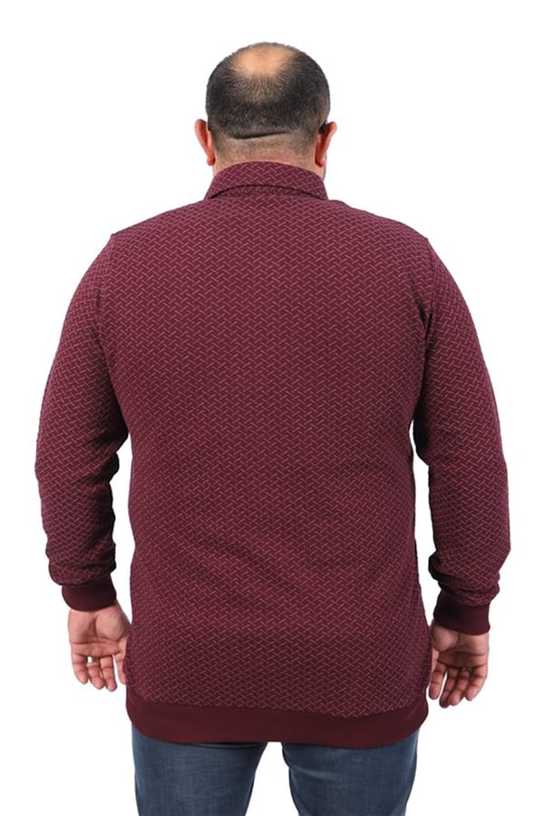 MocGrande Büyük Beden Polo Yaka Sweat İmpact MC 22717