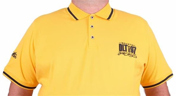 Mocgrande Büyük Beden Polo Yaka Tişört Ninety Seven 23417 SARI
