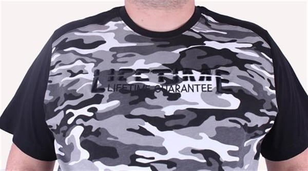 Mocgrande Büyük Beden Shoulder Line Camouflage Erkek Tişört 23147 FUME