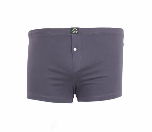 MocGrande Erkek Büyük Beden Düğmeli Uzun Paça Boxer 11907 FUME