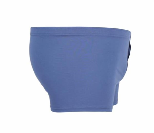 MocGrande Erkek Büyük Beden Düğmeli Uzun Paça Boxer 11907 INDIGO