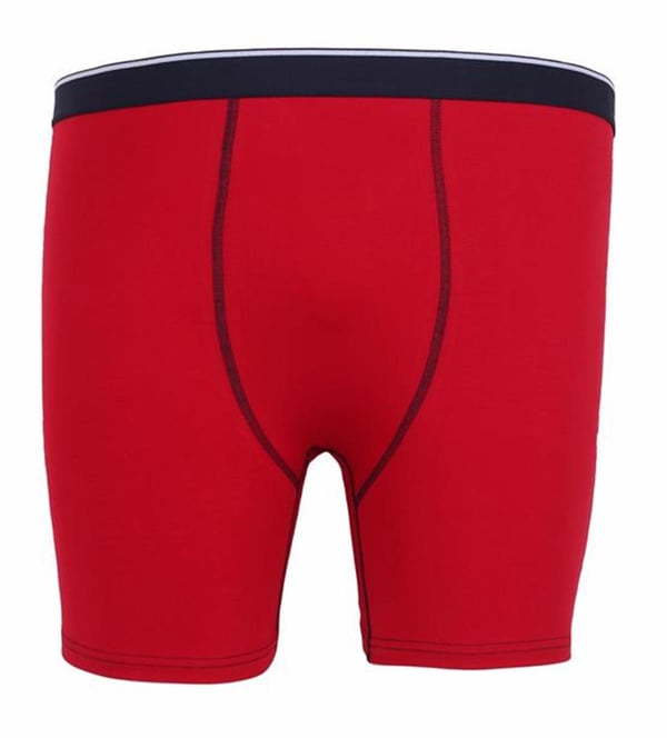 MocGrande Erkek Büyük Beden Likralı Uzun Paça Boxer 11906 KIRMIZI