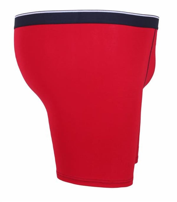 MocGrande Erkek Büyük Beden Likralı Uzun Paça Boxer 11906 KIRMIZI
