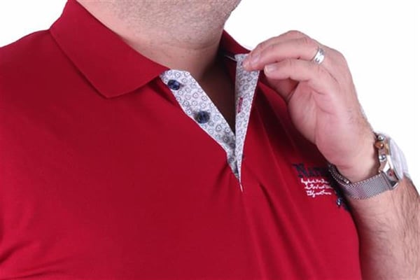 Mocgrande Erkek Büyük Beden Polo Tişört Nations Team 23402 BORDO