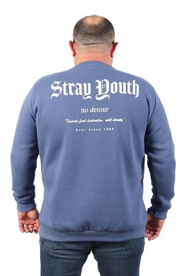 Starbattal Erkek Sweat Stray South 22730 MAVI