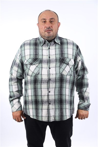 MocGrande Oduncu Gömlek Çift Cep Big Plaid 22216