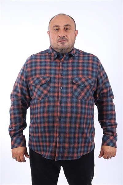 MocGrande Oduncu Gömlek Çift Cep Kapaklı Small Plaid 22217