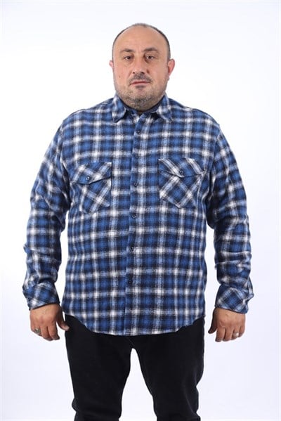 MocGrande Oduncu Gömlek Çift Cep Kapaklı Small Plaid 22217