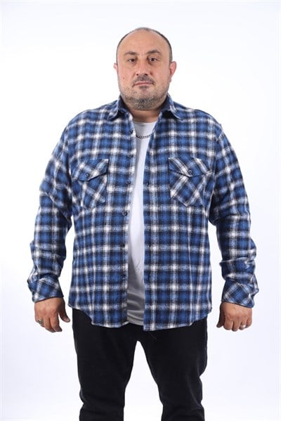 MocGrande Oduncu Gömlek Çift Cep Kapaklı Small Plaid 22217